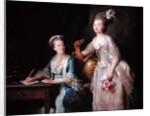 Portrait of an elderly lady with her daughter by Anne Vallayer-Coster