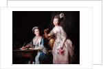Portrait of an elderly lady with her daughter by Anne Vallayer-Coster