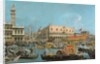 The Bucintoro returning to the Molo by (1697-1768) Canaletto