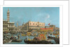 The Bucintoro returning to the Molo by (1697-1768) Canaletto