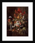 Two vases of flowers by Jean-Baptiste Monnoyer
