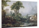 Landscape with a Watermill by Francois Boucher