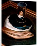 Anamorphic portrait of Charles I by Unknown Artist