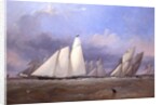 The America at Cowes, 1852 by Thomas Sewell Robins