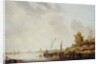 A River Scene with Distant Windmills, c.1640-42 by Aelbert Cuyp