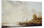 A River Scene with Distant Windmills, c.1640-42 by Aelbert Cuyp