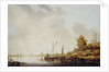 A River Scene with Distant Windmills, c.1640-42 by Aelbert Cuyp