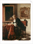 Man Writing a Letter by Gabriel Metsu