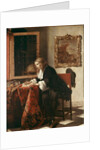 Man Writing a Letter by Gabriel Metsu