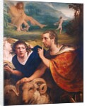 Portraits of James Barry and Edmund Burke in the characters of Ulysses and his companion fleeing from the Cave of Polyphemus, 1776 by James Barry