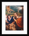 Portraits of James Barry and Edmund Burke in the characters of Ulysses and his companion fleeing from the Cave of Polyphemus, 1776 by James Barry