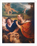 Portraits of James Barry and Edmund Burke in the characters of Ulysses and his companion fleeing from the Cave of Polyphemus, 1776 by James Barry