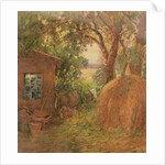 Corner of a rickyard, 1910 by Janie E. Beamish