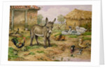 Donkey and Farmyard Fowl by Carl Donner