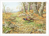 Pheasants with Blue Tits by Carl Donner