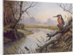 Kingfisher: Autumn River Scene by Carl Donner