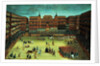 Panorama of a fiesta in the Plaza Mayor in Madrid by Spanish School