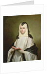 Portrait of a nun, 1750 by Antonio Gonzalez Ruiz