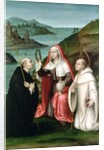 St. Mary Magdalene with St. Dominic and St. Bernard, c.1580 by Nicolas Borras