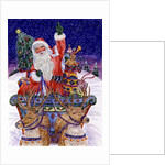 Father Christmas Setting Out on Christmas Eve by Catherine Bradbury