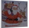 Father Christmas and his reindeer by Catherine Bradbury