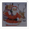 Father Christmas and his reindeer by Catherine Bradbury