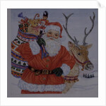 Father Christmas and his reindeer by Catherine Bradbury