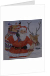 Father Christmas and his reindeer by Catherine Bradbury