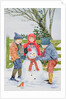 Building a snowman by Catherine Bradbury