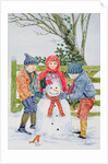 Building a snowman by Catherine Bradbury