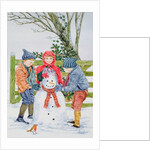 Building a snowman by Catherine Bradbury