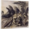 Brunnhilde Implores the Valkyries by Arthur Rackham