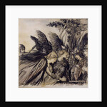 Brunnhilde Implores the Valkyries by Arthur Rackham