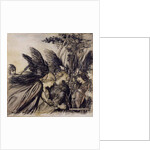 Brunnhilde Implores the Valkyries by Arthur Rackham