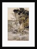 Alice and the Mock Turtle by Arthur Rackham