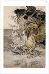 Alice and the Mock Turtle by Arthur Rackham