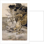 Alice and the Mock Turtle by Arthur Rackham