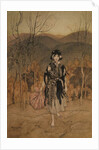 She went along, and went along, and went along dressed in catskin by Arthur Rackham