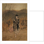 She went along, and went along, and went along dressed in catskin by Arthur Rackham