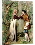 Celia Telling Rosalind that Orlando is in the Forest by Edward Rainford