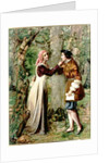 Celia Telling Rosalind that Orlando is in the Forest by Edward Rainford