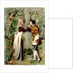 Celia Telling Rosalind that Orlando is in the Forest by Edward Rainford