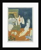 Clever ruse of Christmas guest in haunted bedroom to scare away the family ghost by William Heath Robinson