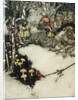 They quaffed their liquor in profound silence, 1905 by Arthur Rackham