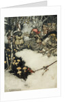 They quaffed their liquor in profound silence, 1905 by Arthur Rackham