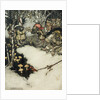 They quaffed their liquor in profound silence, 1905 by Arthur Rackham