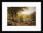 The charcoal burners near Weybridge, Surrey, 1870 by Edmund George Warren
