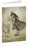 When Her Majesty Wants to Know the Time by Arthur Rackham