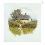 Young Girl by the Cottage Gate by Helen Allingham