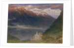 The Gorge of Gondo, Simplon by Albert Goodwin